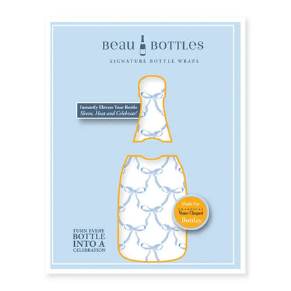 Beau Bottles Grandmillenial Blue Bows - Champagne Collection