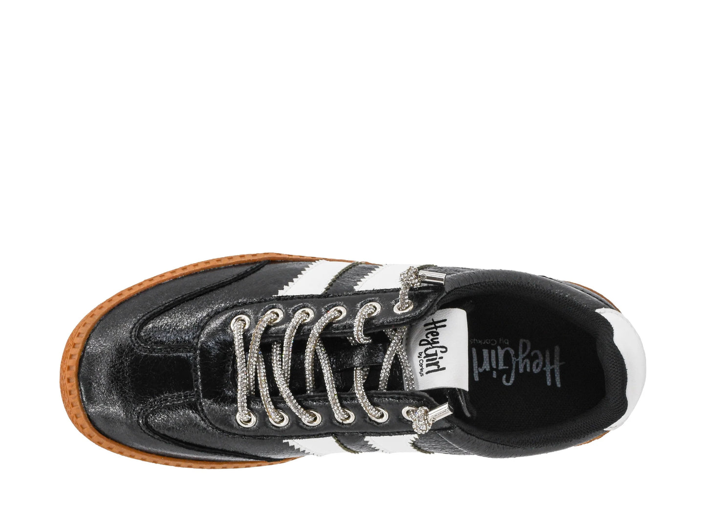Corky's Heads Up Black Metallic Sneaker