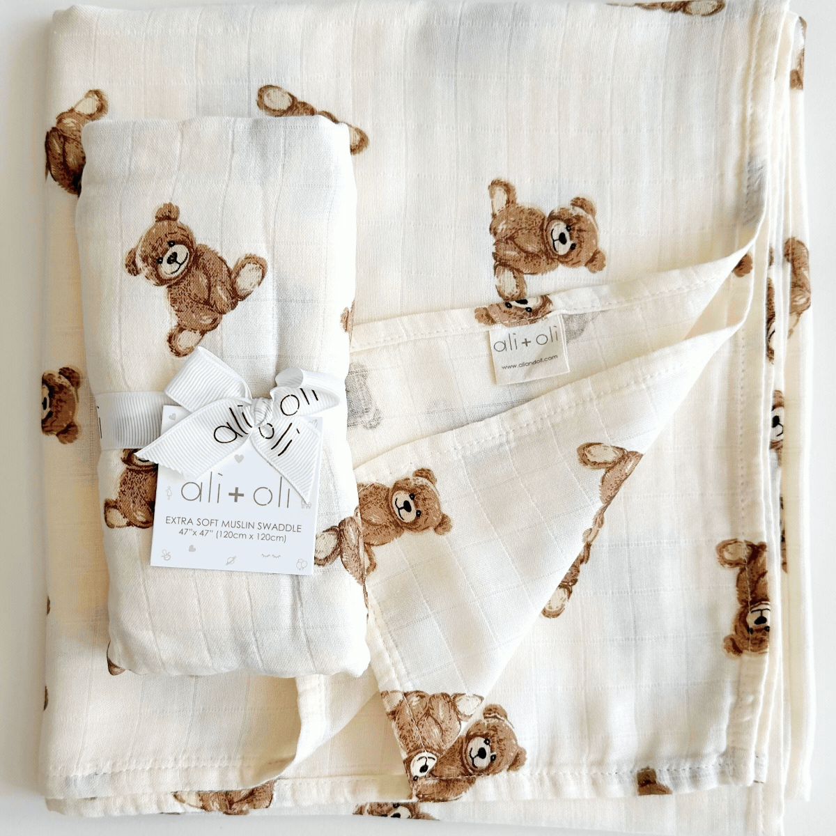 Bamboo Muslin Swaddle Baby Blanket - Brazos Avenue Market 