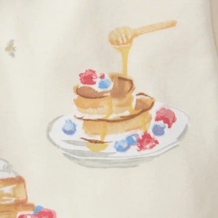 Fluffy Pancakes Organic Cotton Two-Piece Pajamas