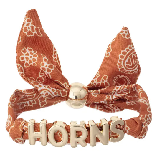 Texas Longhorns Bandana Slider Bracelet