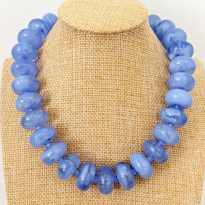 Oversized Rondelle Beaded Necklace