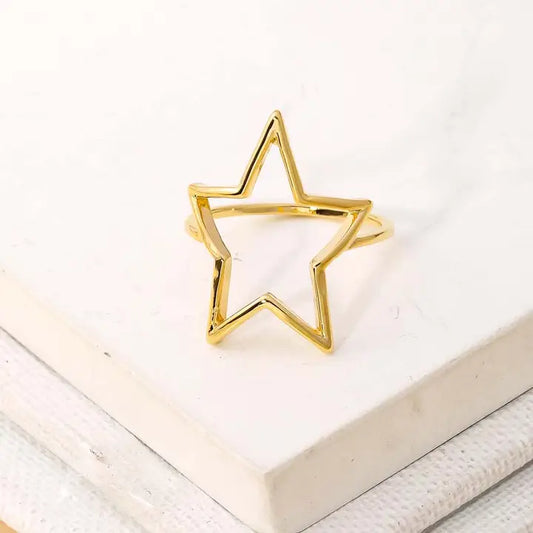 Star Cut Out Ring - Brazos Avenue Market 
