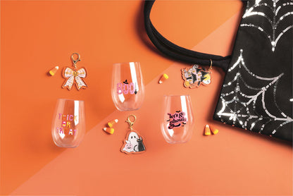 Halloween Wine Cup & Bag Charm Set