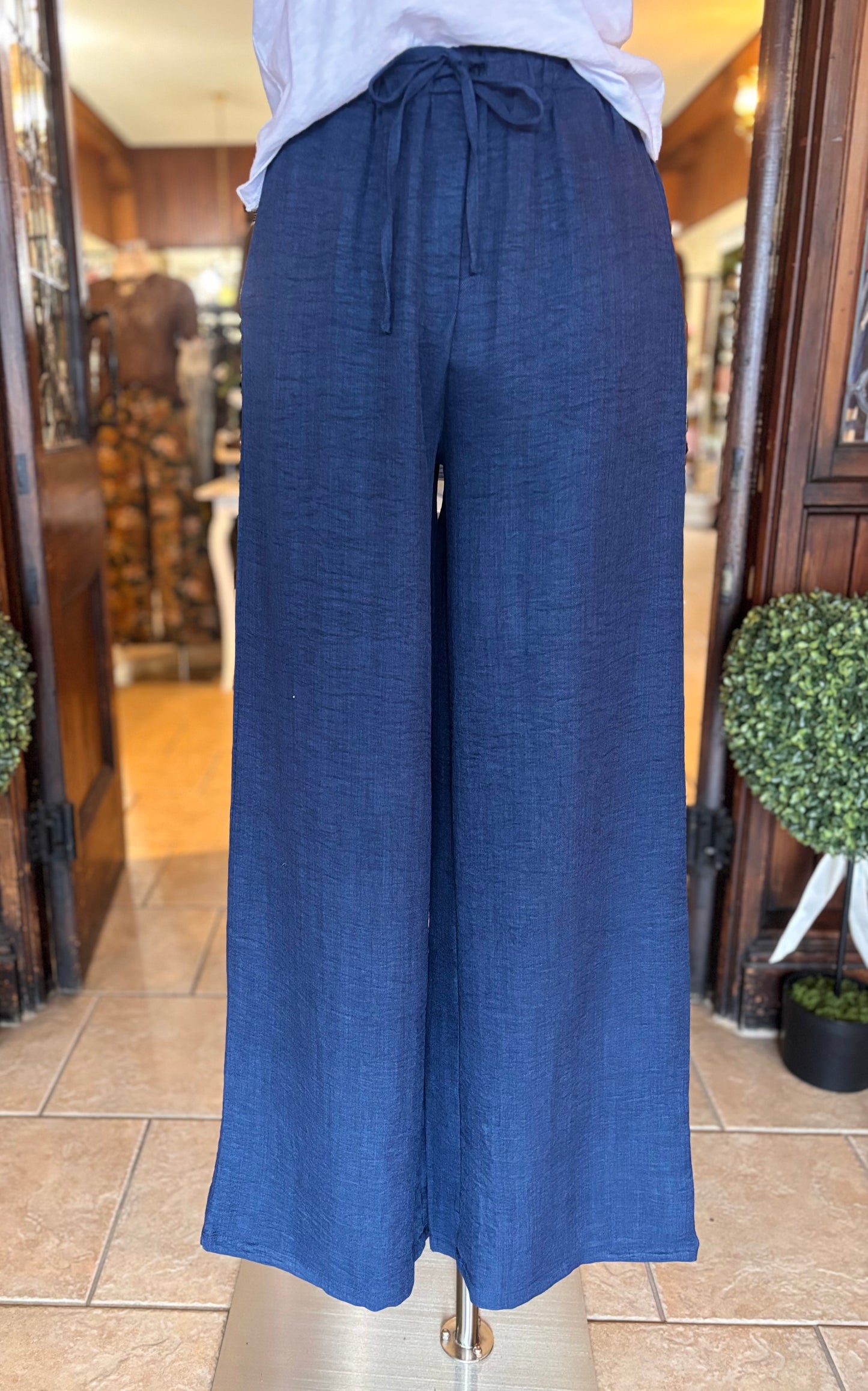 Flowy Navy Pants