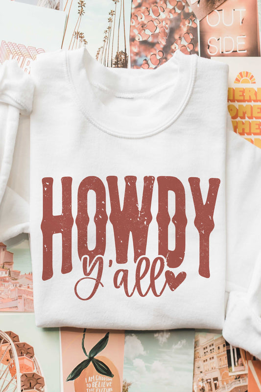 Howdy Y'all Western Graphic Sweatshirt