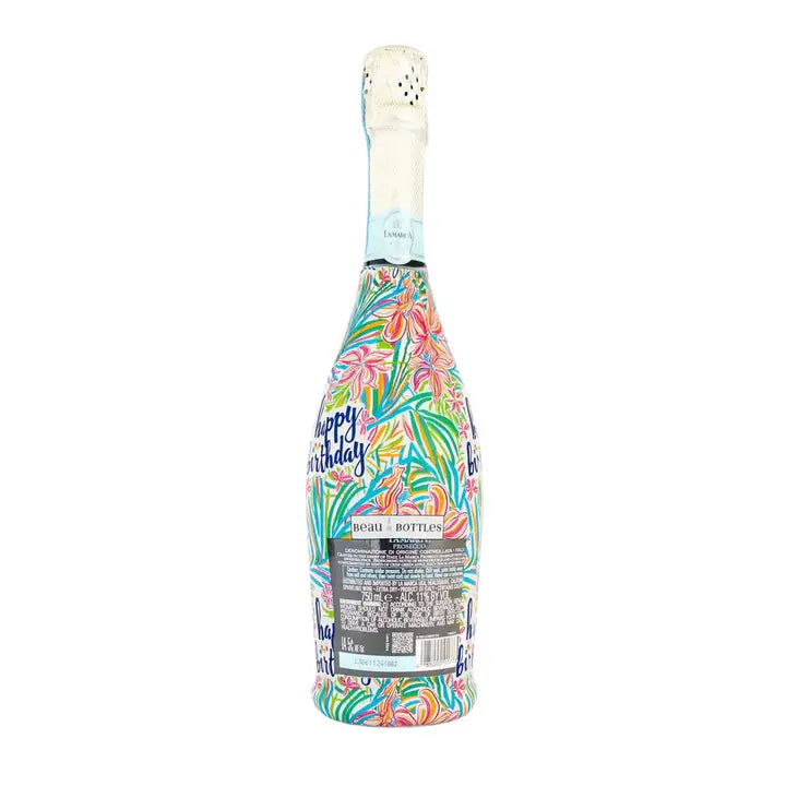 Beau Bottles Happy Birthday Floral - Prosecco Collection - Brazos Avenue Market 
