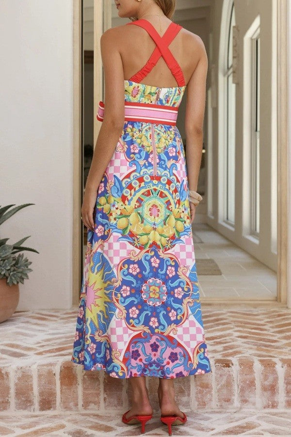 Capri Sunset Dress - Brazos Avenue Market 