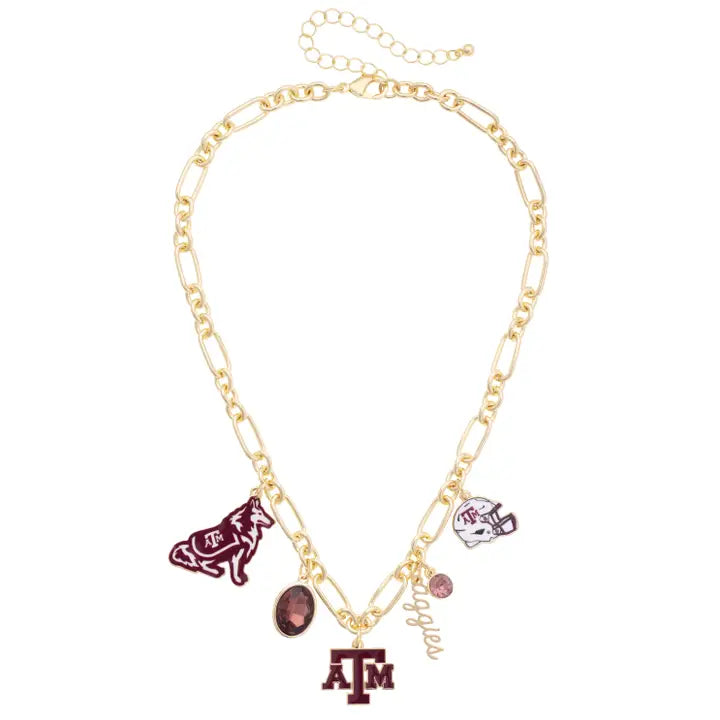 Texas A&M Aggies Gameday Charm Necklace