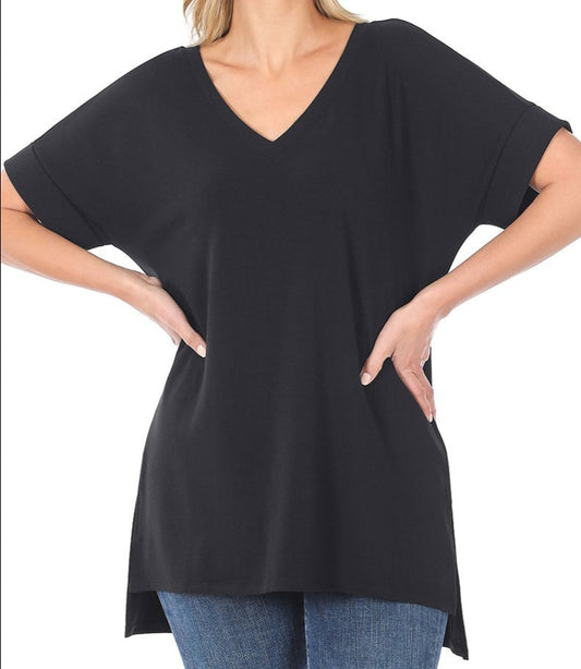 Tunic With Rolled Sleeves