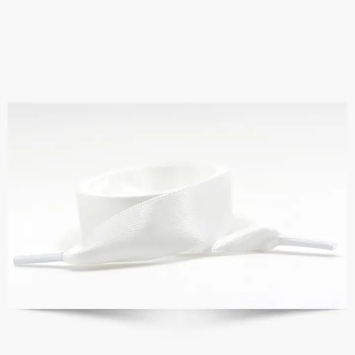 Silk Satin Ribbon Bow Pair Shoe Laces - Brazos Avenue Market 