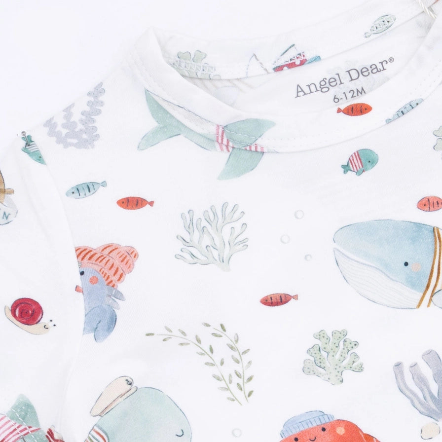 Sailor Sea Creatures - Crew Neck Tee with Casual Short - Brazos Avenue Market 