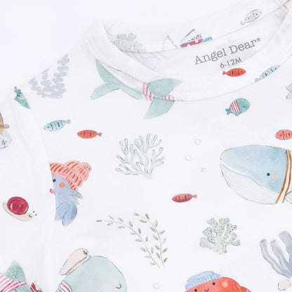 Sailor Sea Creatures - Crew Neck Tee with Casual Short - Brazos Avenue Market 