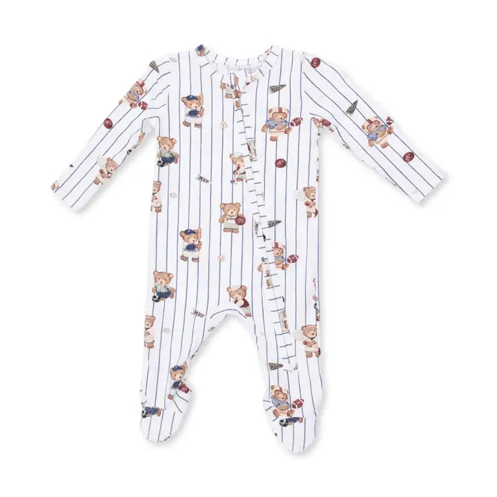 Mixed Sports Bears - 2 Way Zipper Footie