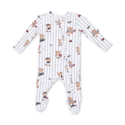 Mixed Sports Bears - 2 Way Zipper Footie