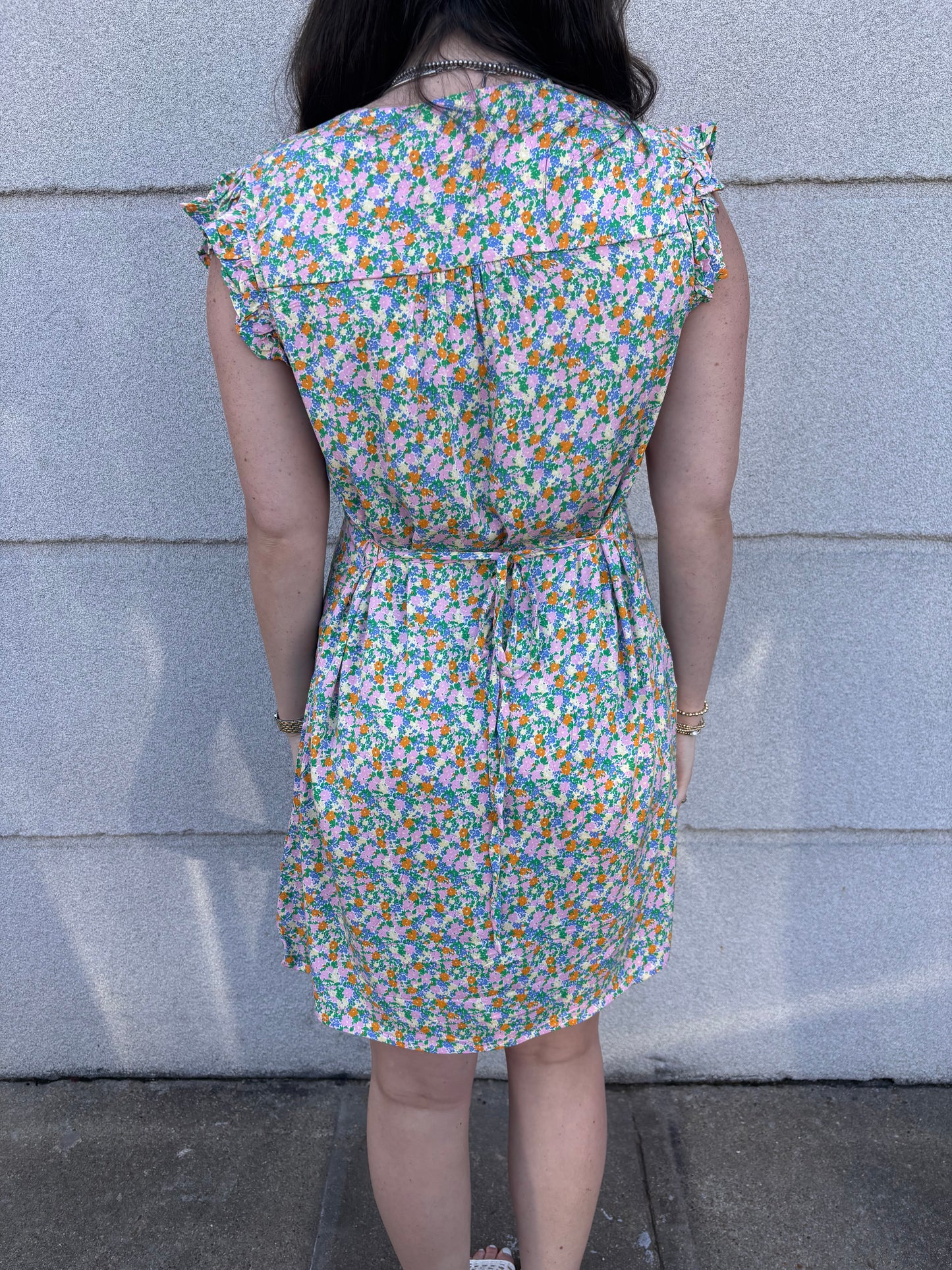 Floral Mini Dress - Brazos Avenue Market 