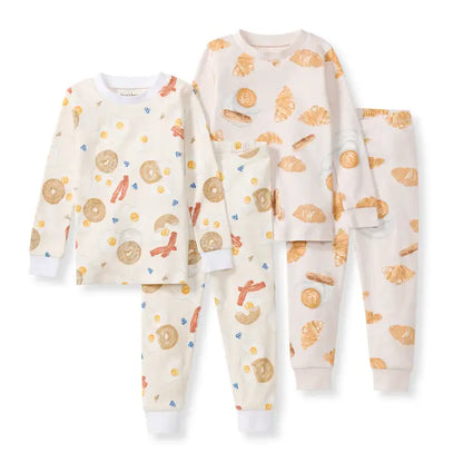 Eggs & Coffee 4 Piece Infant Pj Set