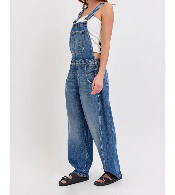 Mid-Waisted Barrel Overall