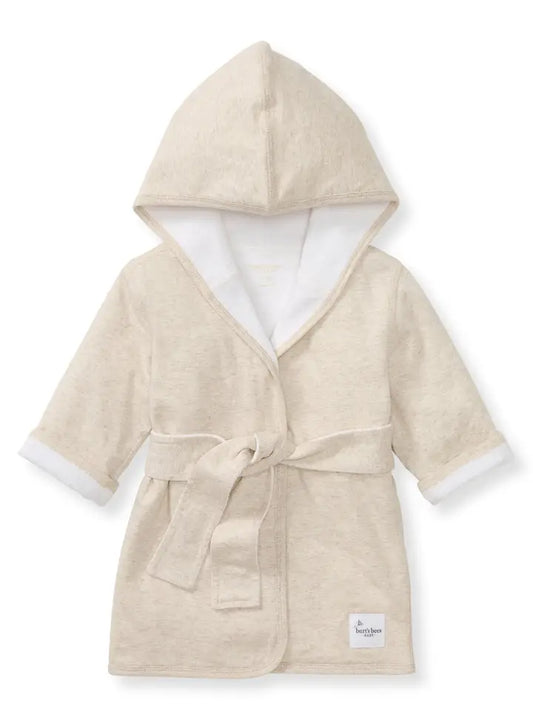 Organic Cotton Knit Terry Hooded Robe