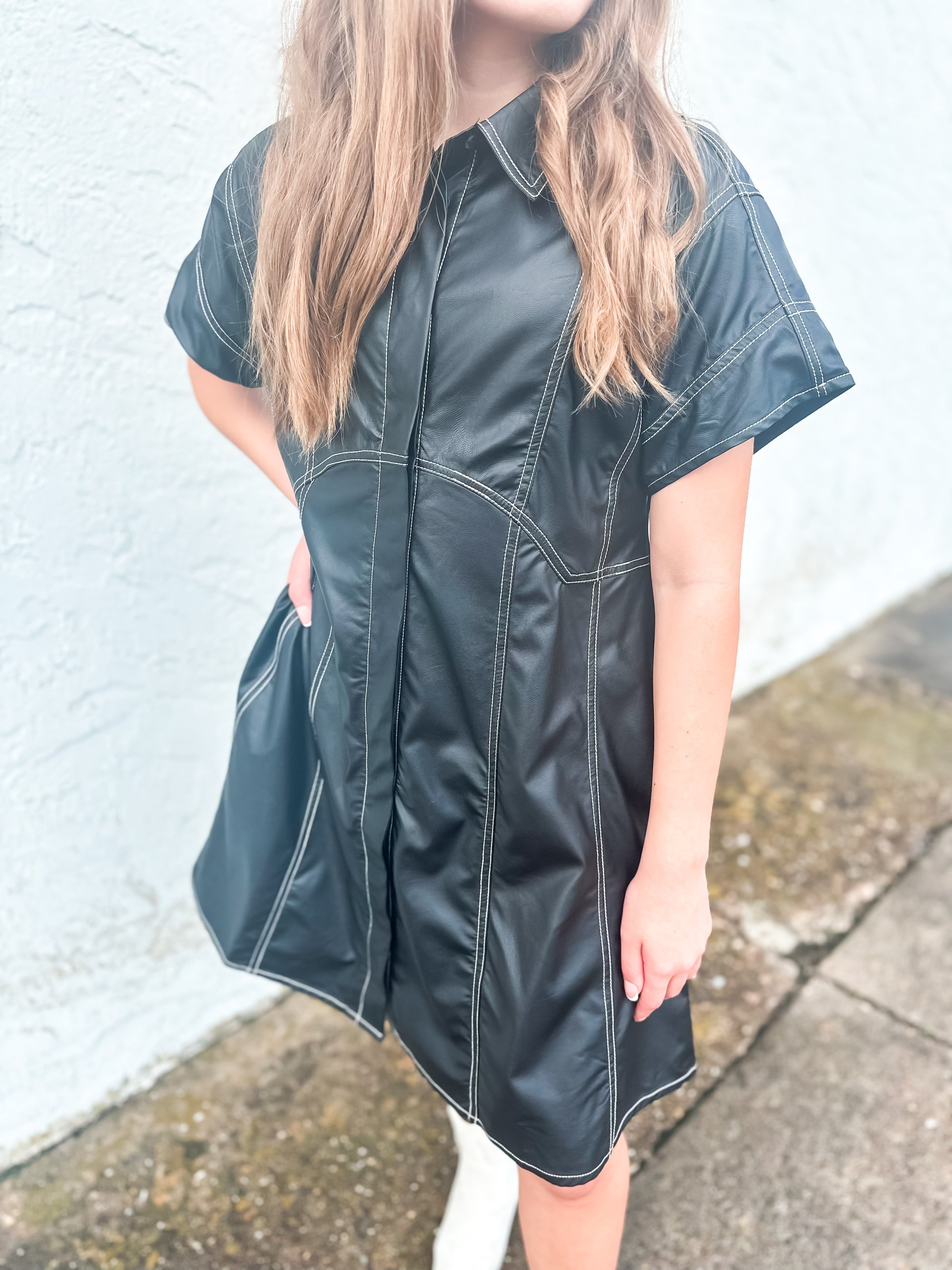 Midnight Mini Dress - Brazos Avenue Market 