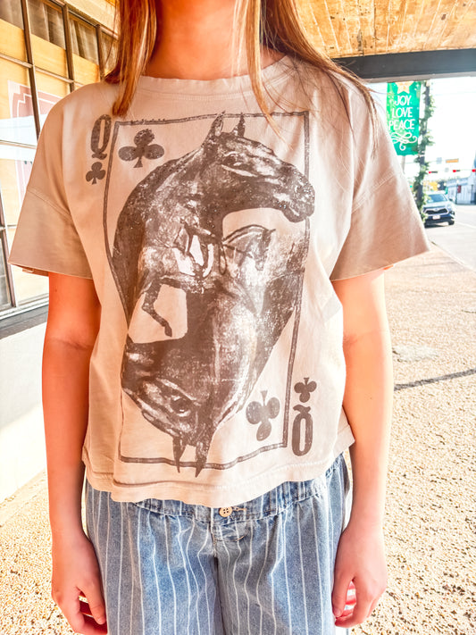 Horse Queen Hi-Lo Tee - Brazos Avenue Market 
