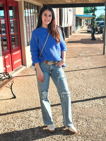 Judy Blue Mid Rise 90's Straight Leg Jeans - Brazos Avenue Market 