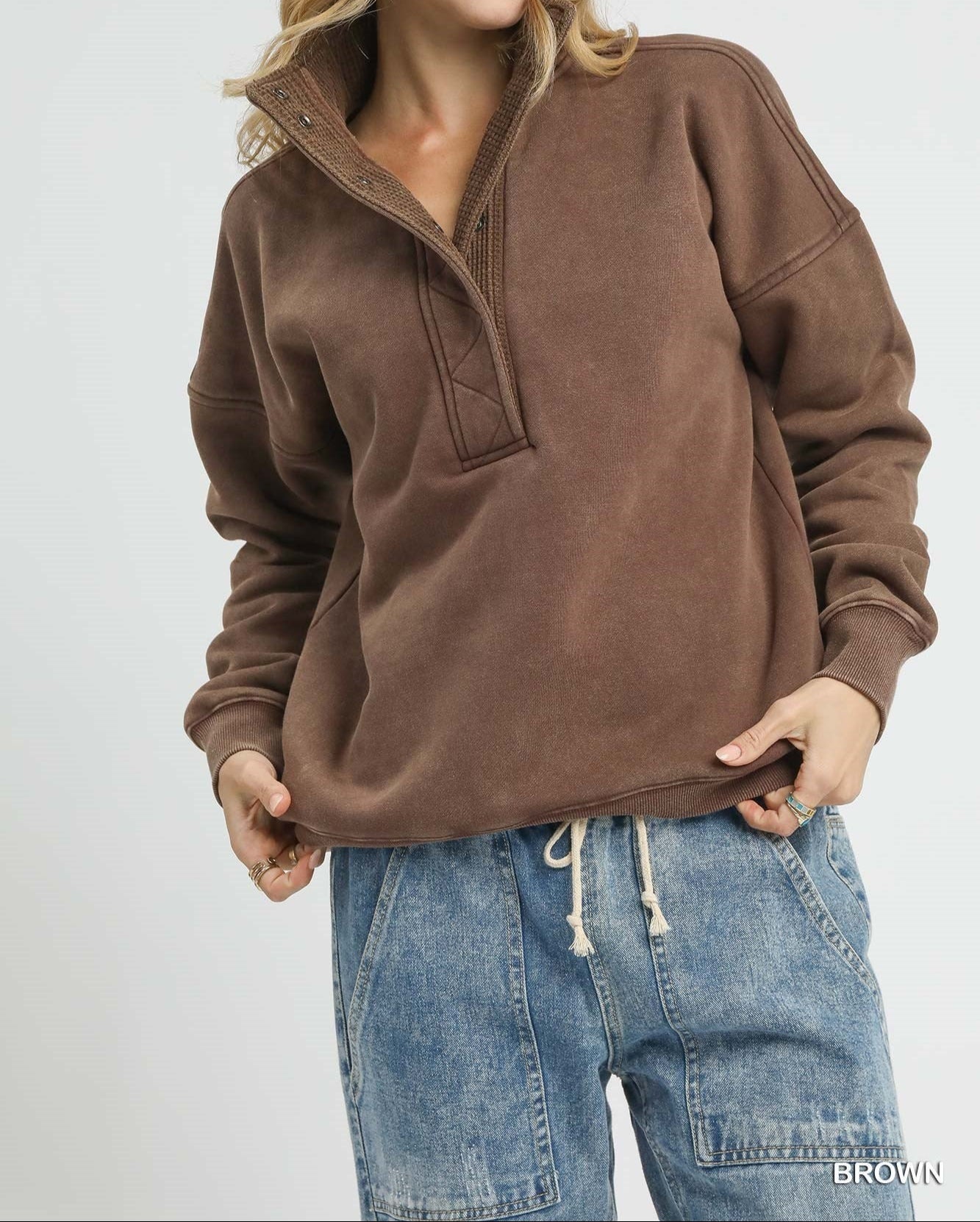 Half-Snap Pullover - Brazos Avenue Market 