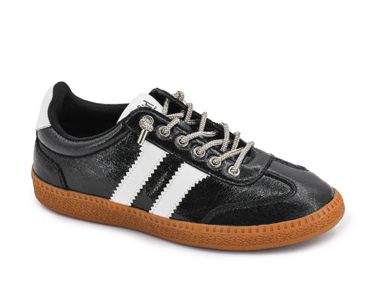 Corky's Heads Up Black Metallic Sneaker