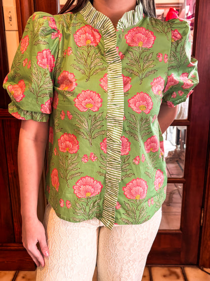Fresh Cut Floral Top - Brazos Avenue Market 