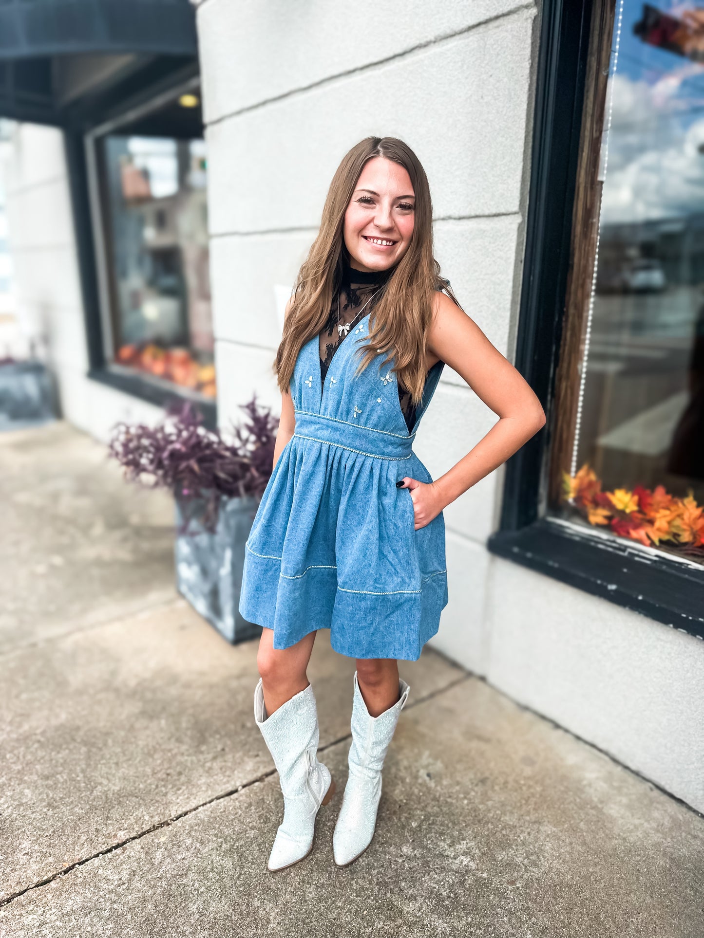 Heart Stopper Mini Dress - Brazos Avenue Market 