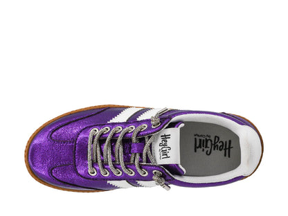 Corky's Heads Up Purple Metallic Sneaker
