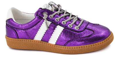 Corky's Heads Up Purple Metallic Sneaker