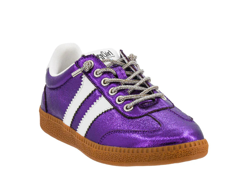 Corky's Heads Up Purple Metallic Sneaker