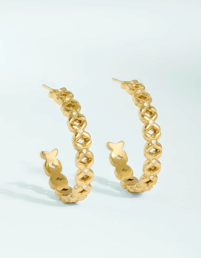 Bridge Street Hoop Earrings 30mm