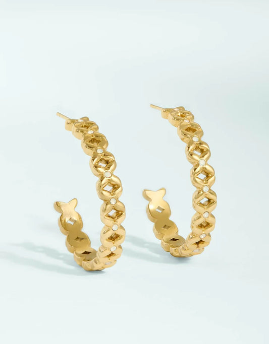Bridge Street Hoop Earrings 30mm