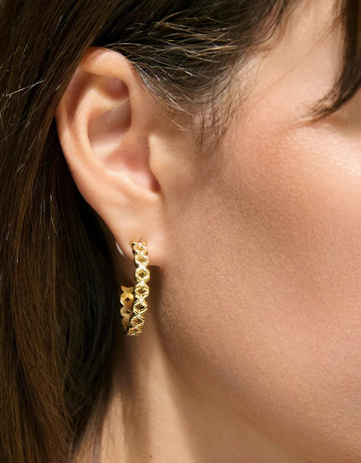 Bridge Street Hoop Earrings 30mm