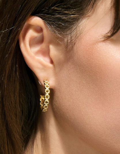 Bridge Street Hoop Earrings 30mm