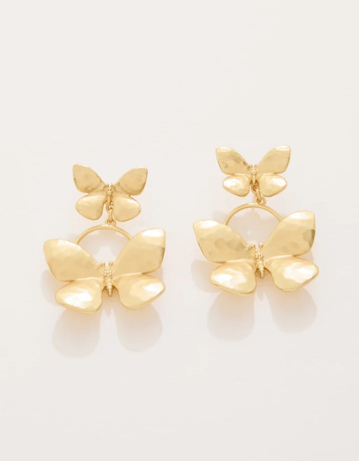 Butterfly Earrings Gold