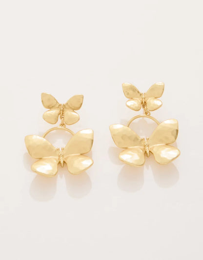 Butterfly Earrings Gold