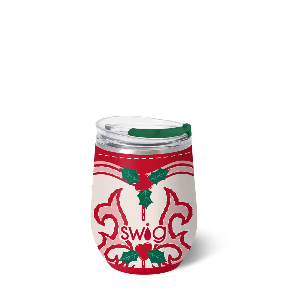 Howdy Holly Stemless Wine Cup 12oz - Brazos Avenue Market 