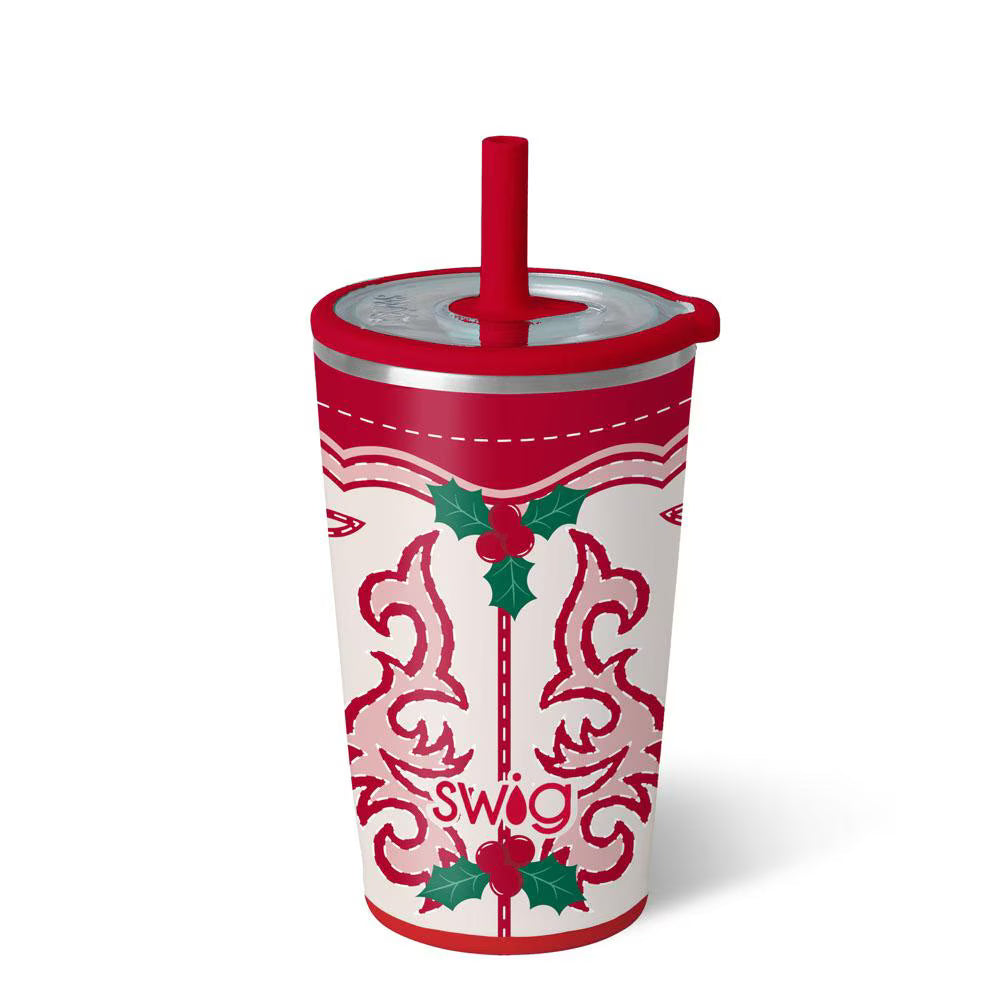 Howdy Holly Party Cup Sipper 14oz - Brazos Avenue Market 