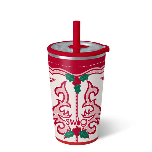 Howdy Holly Party Cup Sipper 14oz - Brazos Avenue Market 