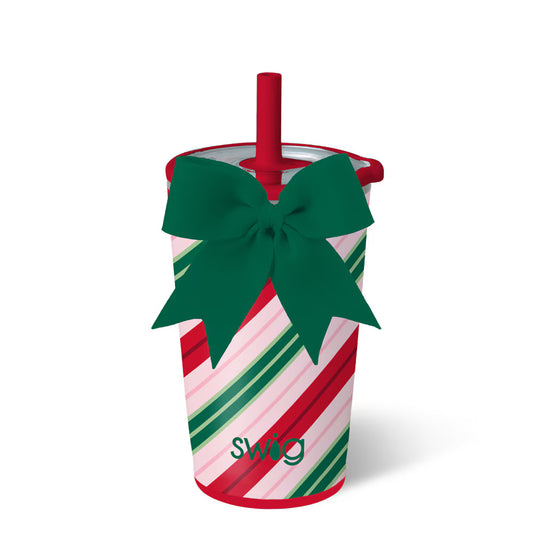 Candy Cane Lane Party Cup Sipper 14oz - Brazos Avenue Market 
