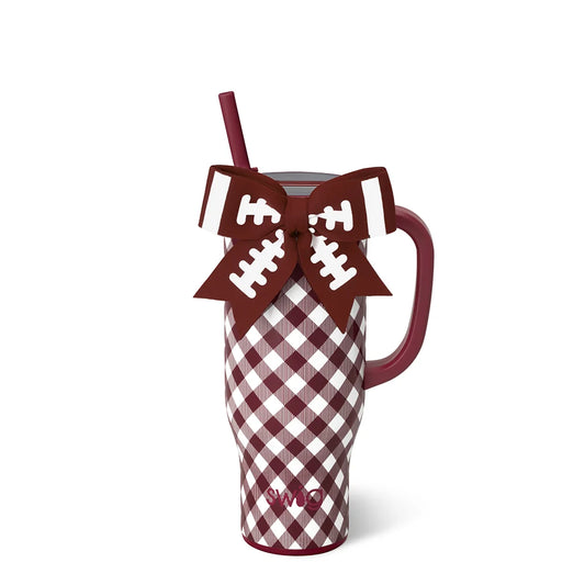 Mega Mug 30oz Gameday Gingham Maroon