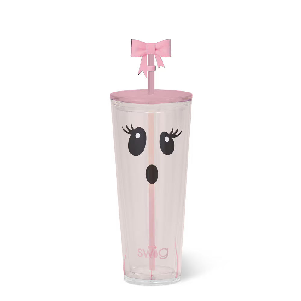 Boo Crew Ghost Plastic Tumbler 24oz - Brazos Avenue Market 