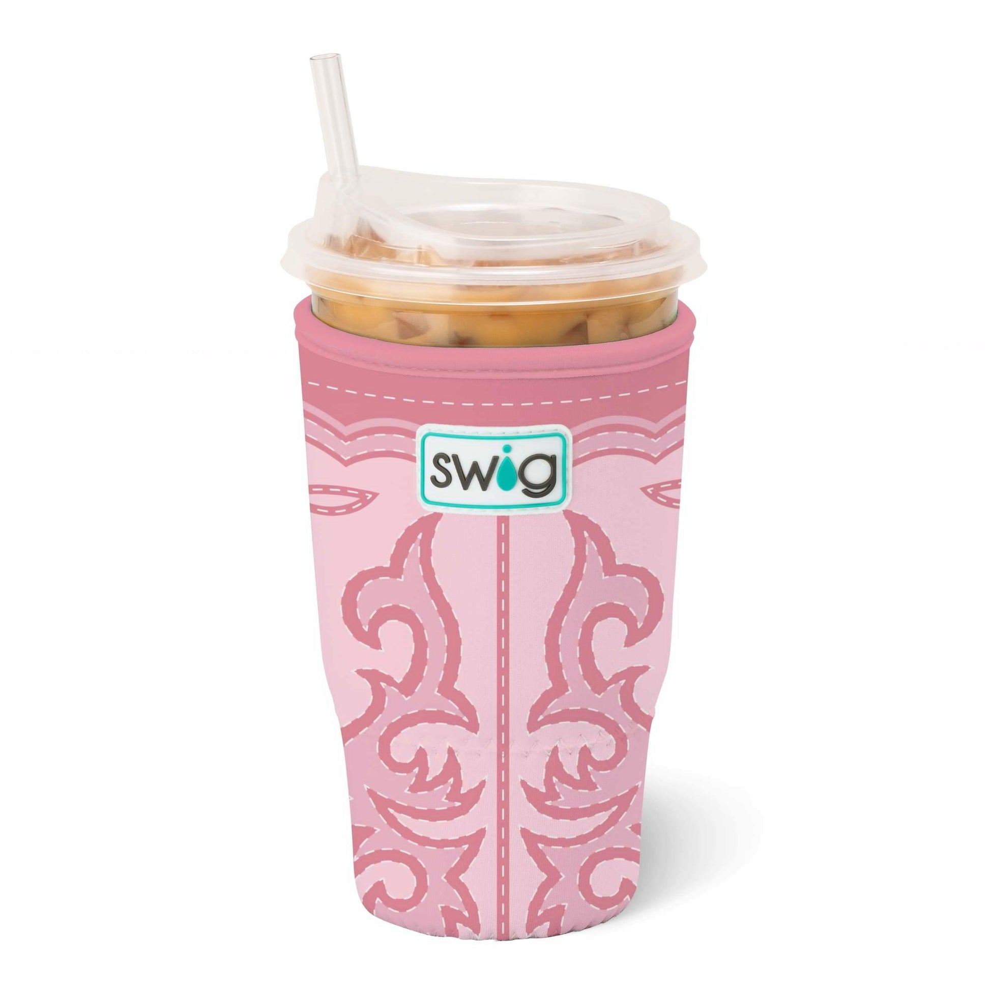 Boot Scootin' Pink Iced Cup Coolie - Brazos Avenue Market 