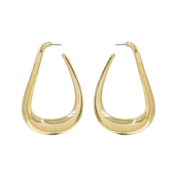 Metal Hoop Earring - Brazos Avenue Market 