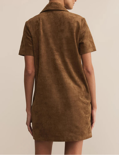 Sydney Suede Mini Dress - Brazos Avenue Market 
