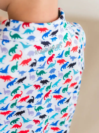 Boys Dino Roar Knit Short Sleeve Performance Polo - Brazos Avenue Market 