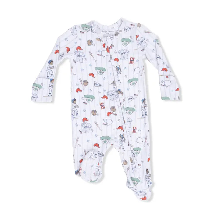 Home Run Baseball - 2 Way Zipper Footie - Brazos Avenue Market 